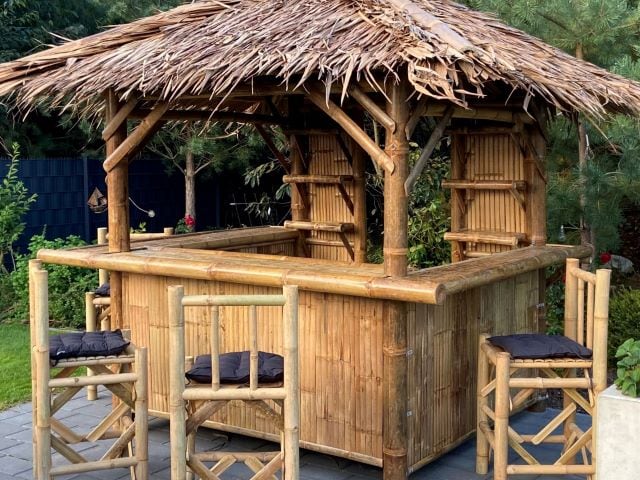 Bambus Bar - Bambusmöbel Garten, Wetterfest und Einzigartig
